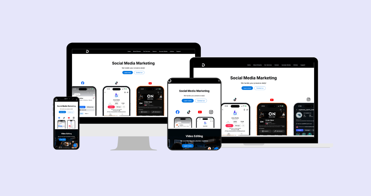 IDREAMS MARKETING WEBSITE